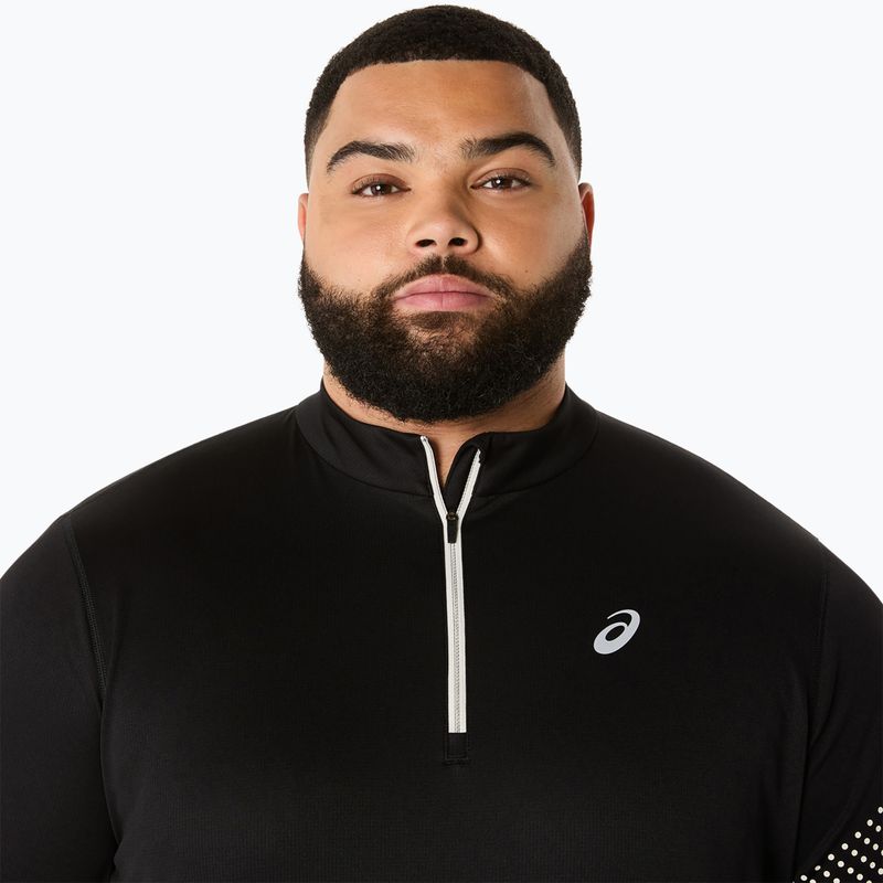 Férfi hosszú ujjú futófelső ASICS Icon LS 1/2 Zip performance black 5