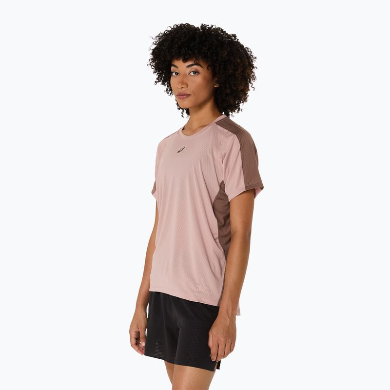 ASICS női futópóló Fujitrail Elite Top semleges rózsaszín/taupe szürke 4
