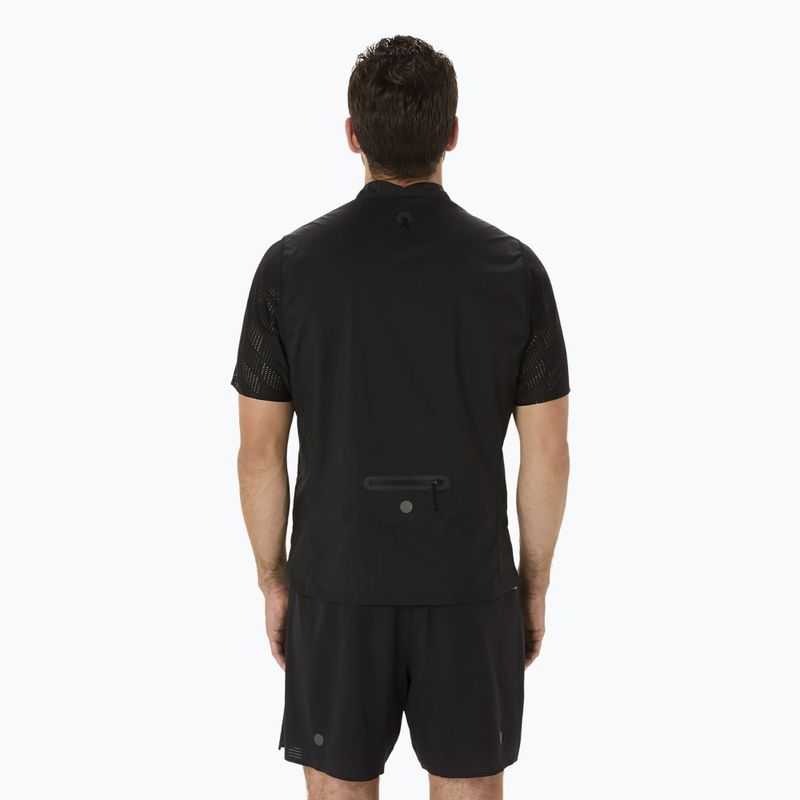 ASICS férfi Metarun Packable Gilet teljesítmény fekete futás ujjatlan 2
