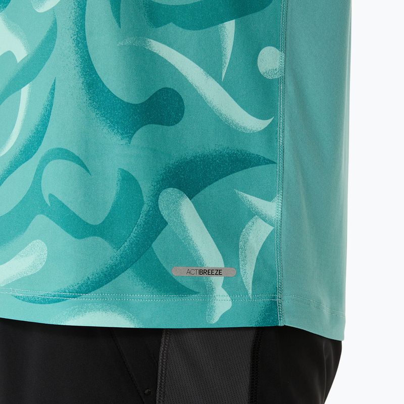 Férfi futópóló ASICS Road Lite-Show light teal 6