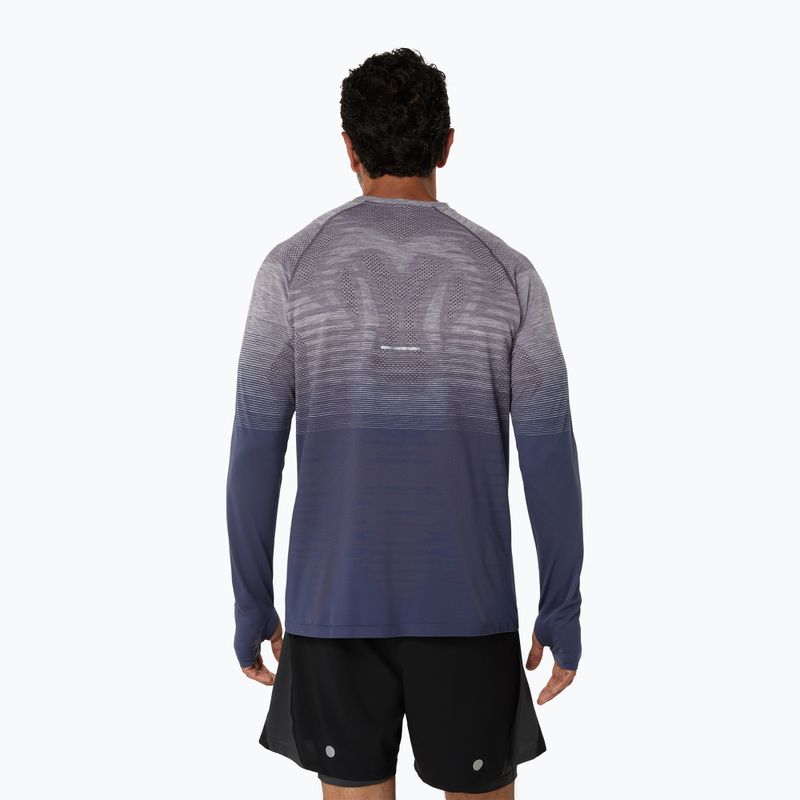 Férfi hosszú ujjú futófelső ASICS Seamless lavender grey/indigo fog 3