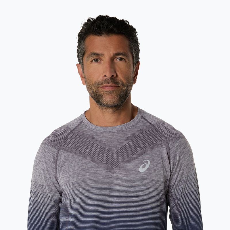 Férfi hosszú ujjú futófelső ASICS Seamless lavender grey/indigo fog 5