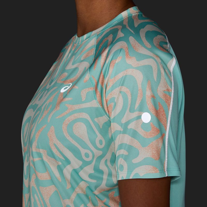 Női futópóló ASICS Road Lite-Show oasis green/multi color 7