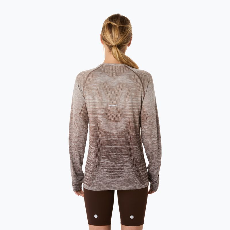 Női hosszú ujjú futófelső ASICS Seamless taupe grey/coffee 3