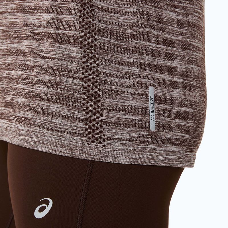 Női hosszú ujjú futófelső ASICS Seamless taupe grey/coffee 6