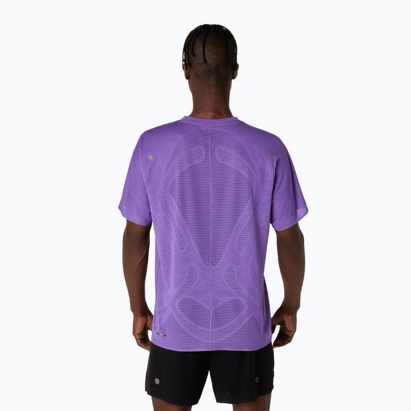 Férfi ASICS Metarun SS Top futópóló edo lila 3