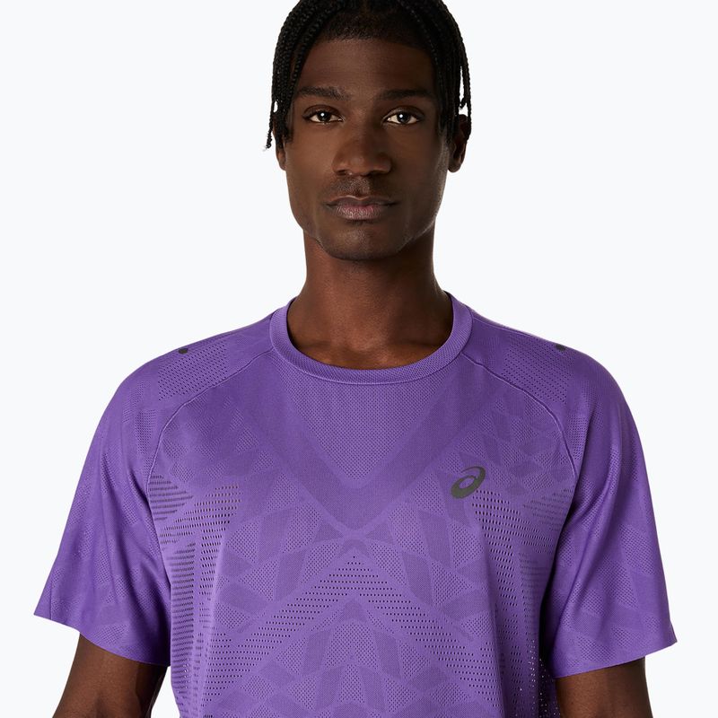Férfi ASICS Metarun SS Top futópóló edo lila 5