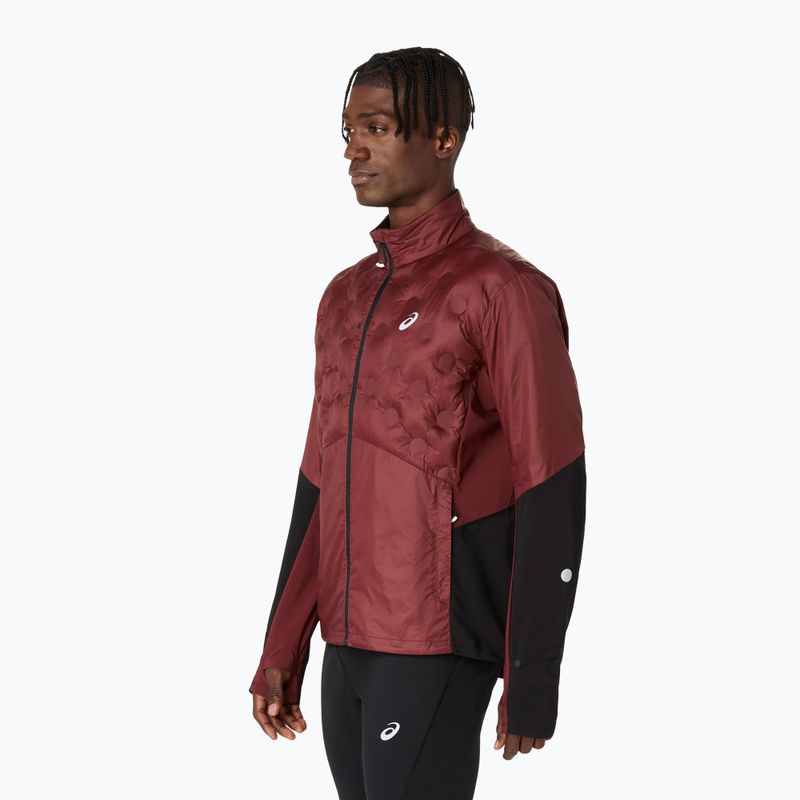 Férfi ASICS Road Winter sötétvörös planet futókabát 4