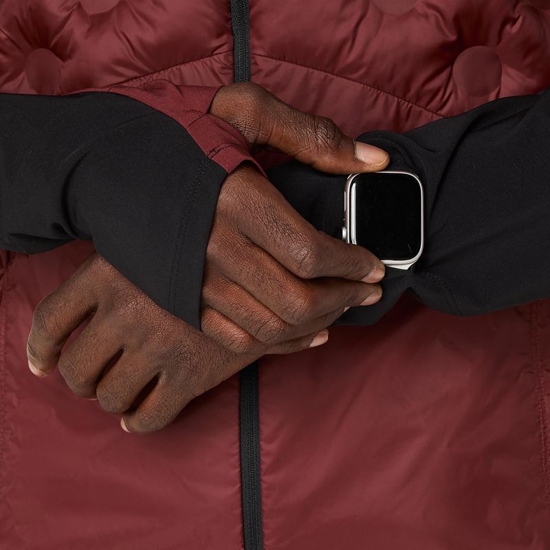 Férfi ASICS Road Winter sötétvörös planet futókabát 8