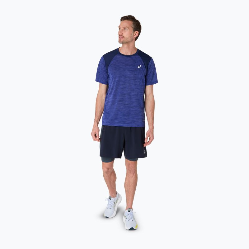 Férfi ASICS Road Top sötét kobalt futópóló 2