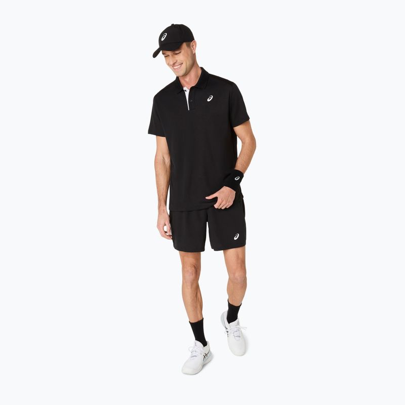 Férfi galléros póló ASICS Court Polo performance black 5