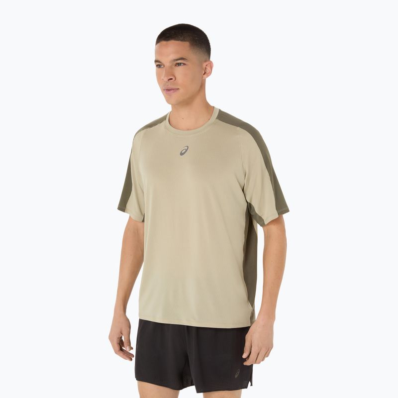 ASICS férfi futópóló Fujitrail Elite Top khaki/hangyász zöld 4
