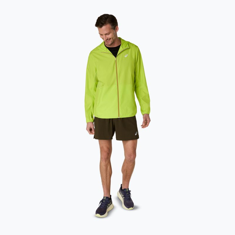 Férfi ASICS Core neon lime futó dzseki 2
