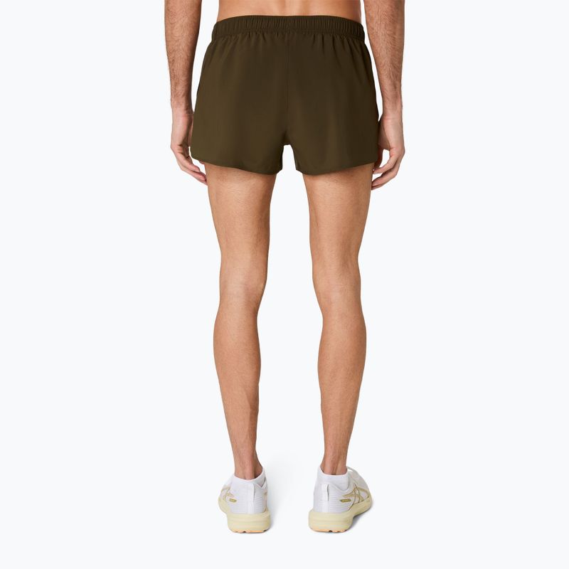 Férfi ASICS Core Split Short barna kő futónadrág 3