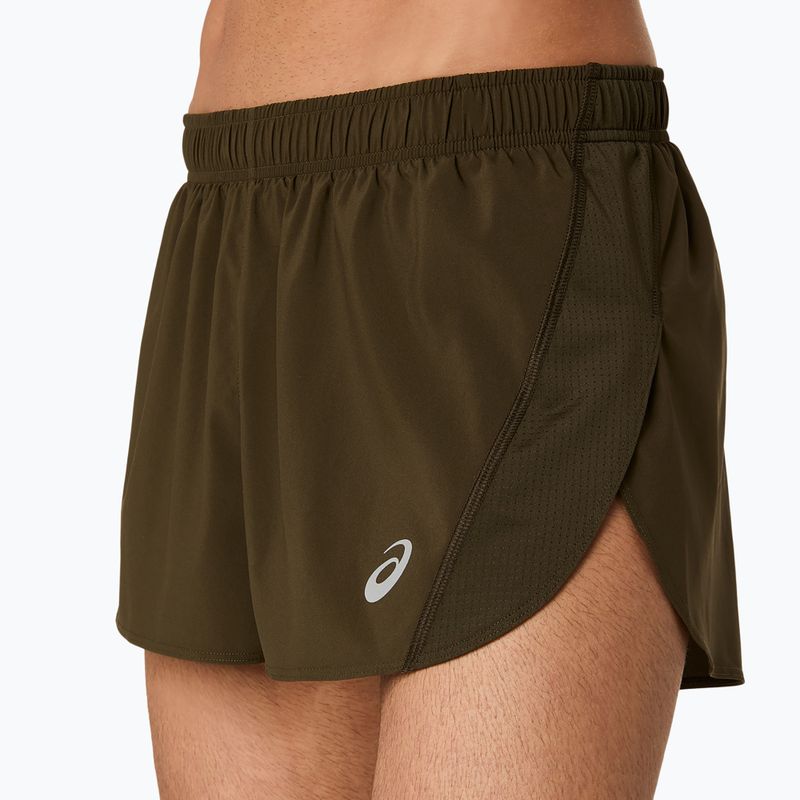 Férfi ASICS Core Split Short barna kő futónadrág 5