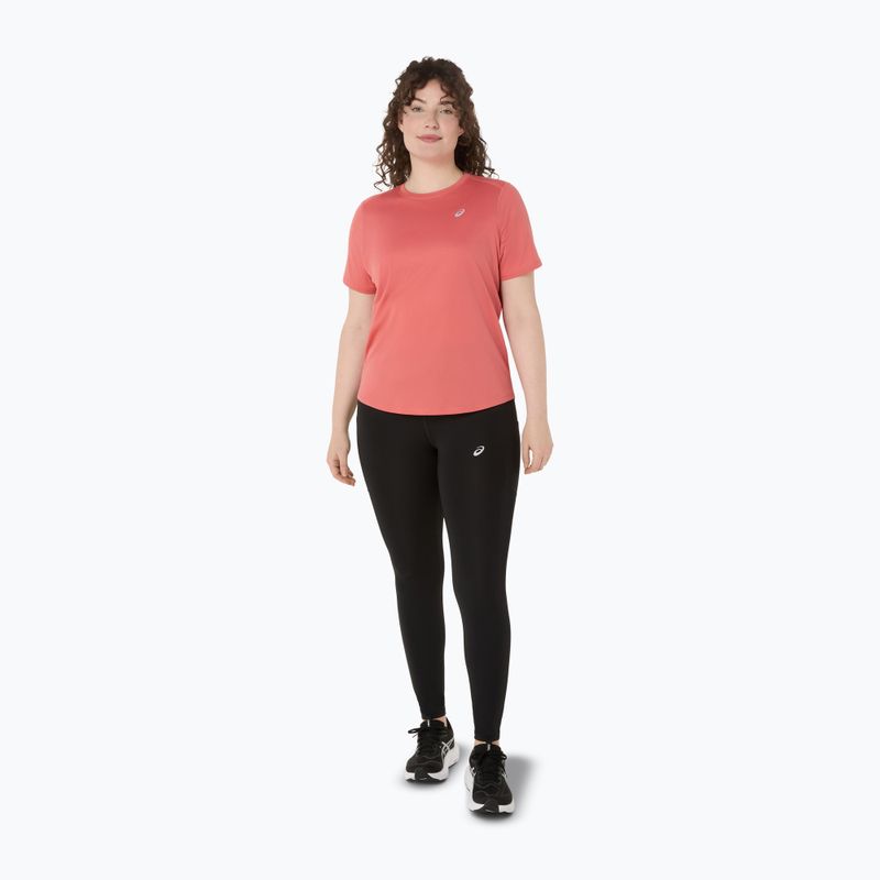 ASICS női edzőpóló Core Top sötét rózsaszín agyag 2