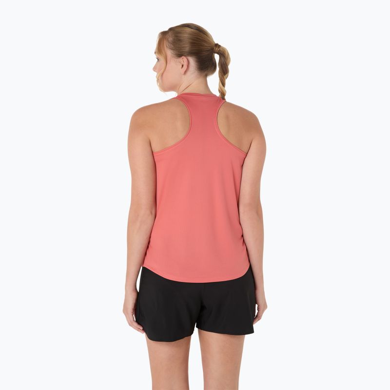 Női Asics Core Tank sötét rózsaszín agyag futópóló 3