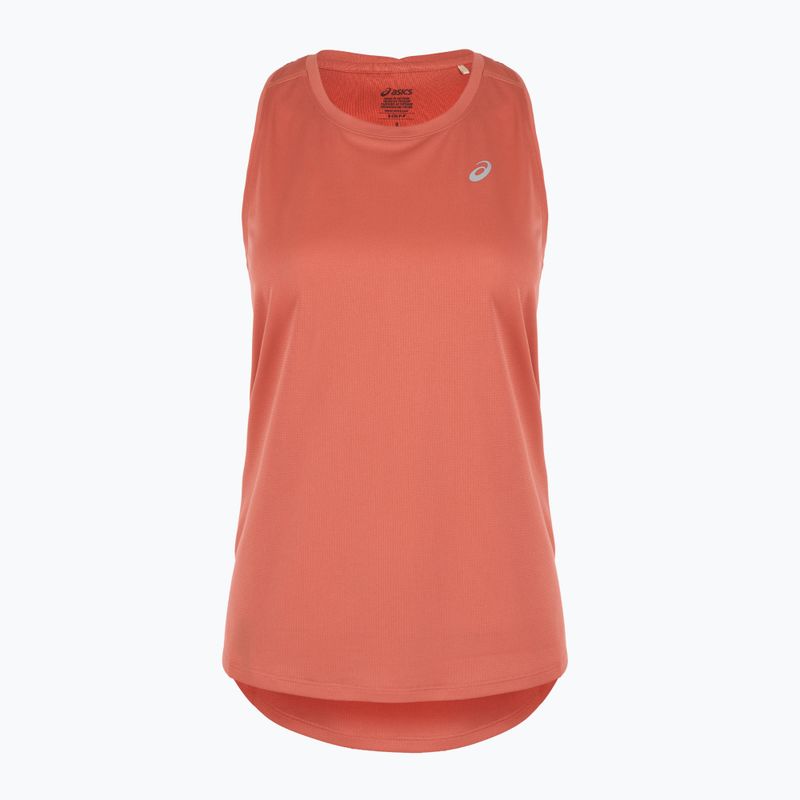 Női Asics Core Tank sötét rózsaszín agyag futópóló 7