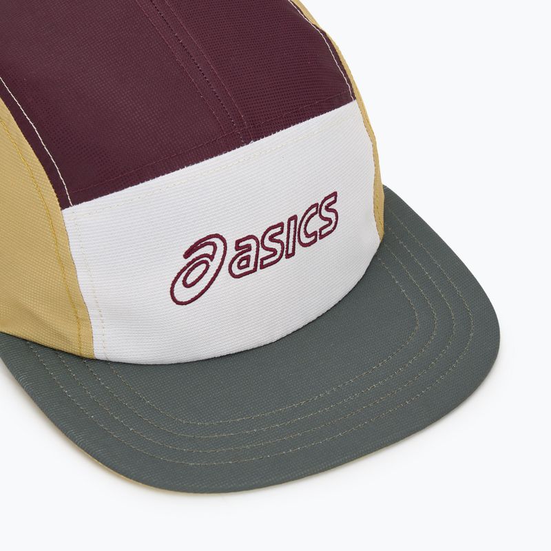ASICS 5 Panel köpenyzöld/sötét ribizli/citromfű baseball sapka 3