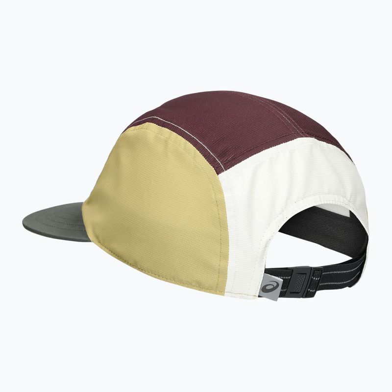 ASICS 5 Panel köpenyzöld/sötét ribizli/citromfű baseball sapka 2