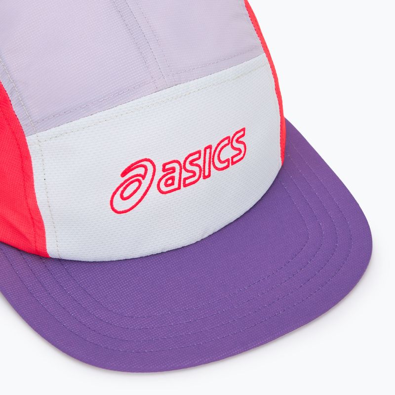 ASICS 5 Panel flash piros/edo lila/sötétlila baseball sapka 3