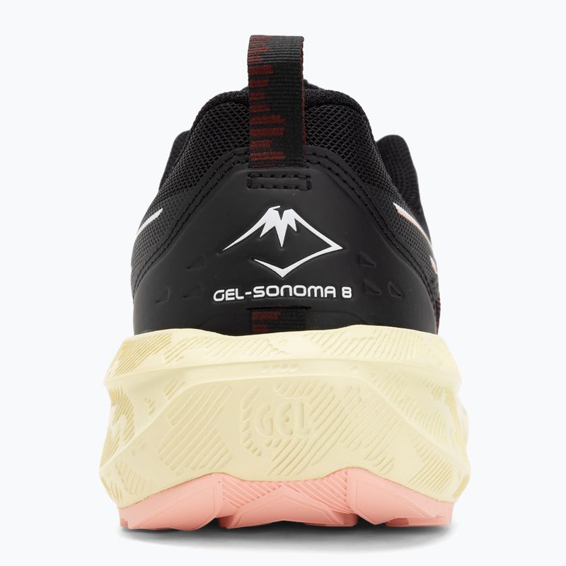 ASICS Gel-Sonoma 8 női futócipő fekete/fehér 6