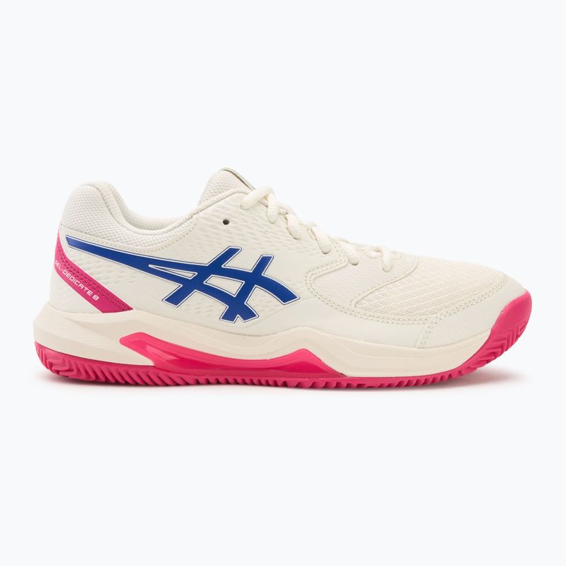 Női teniszcipő Asics Gel-Dedicate 8 Clay W krém/sötét kobalt 2