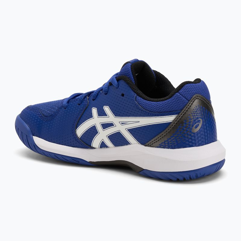 Asics Gel-Dedicate 8 GS Jr gyermek teniszcipő sötét kobalt/fehér 3