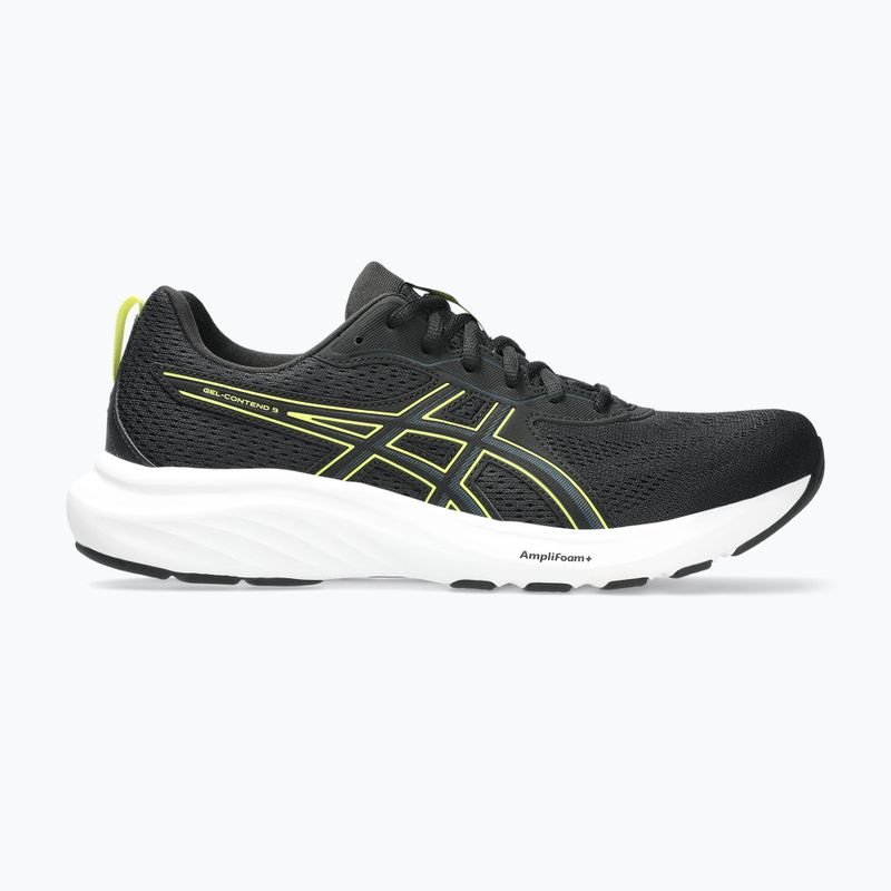 ASICS Gel-Contend 9 férfi futócipő fekete/citron
