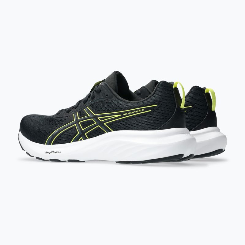 ASICS Gel-Contend 9 férfi futócipő fekete/citron 4