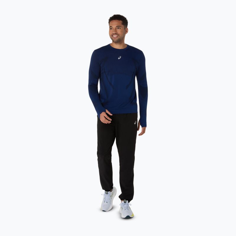 Férfi ASICS Road Seamless LS éjféli hosszú ujjú futócipő 2