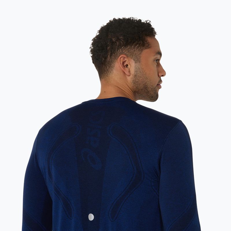 Férfi ASICS Road Seamless LS éjféli hosszú ujjú futócipő 6