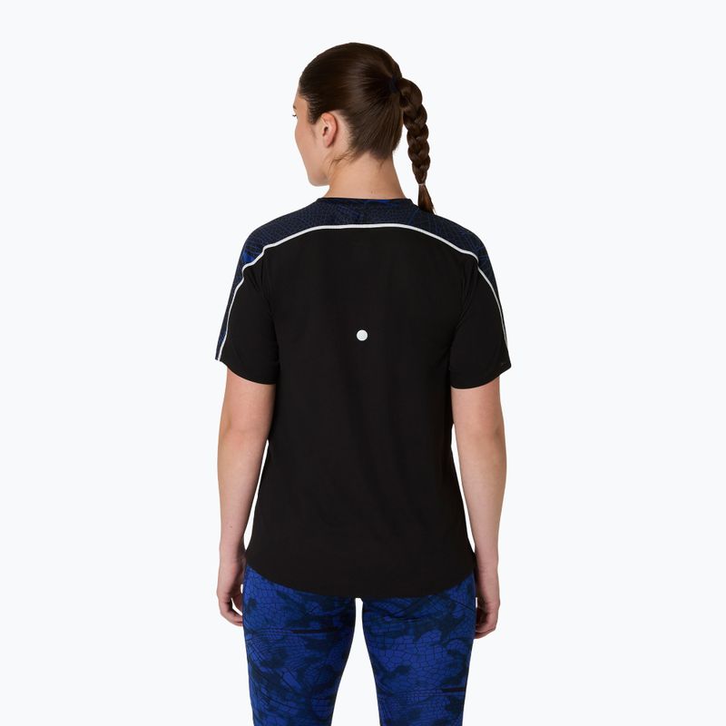 Női ASICS Road Lite-Show SS teljesítményű fekete futópóló 3