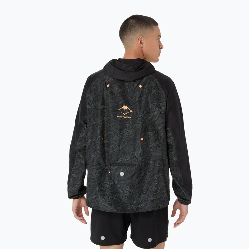 ASICS férfi Fujitrail Packable Windbreaker teljesítményű fekete futókabát 3