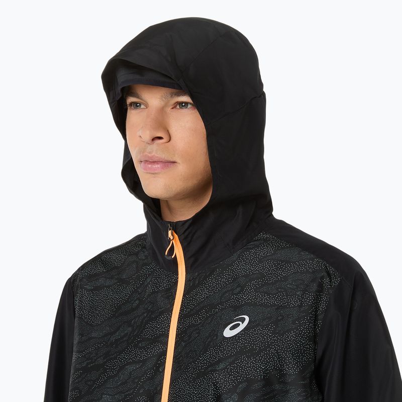 ASICS férfi Fujitrail Packable Windbreaker teljesítményű fekete futókabát 7