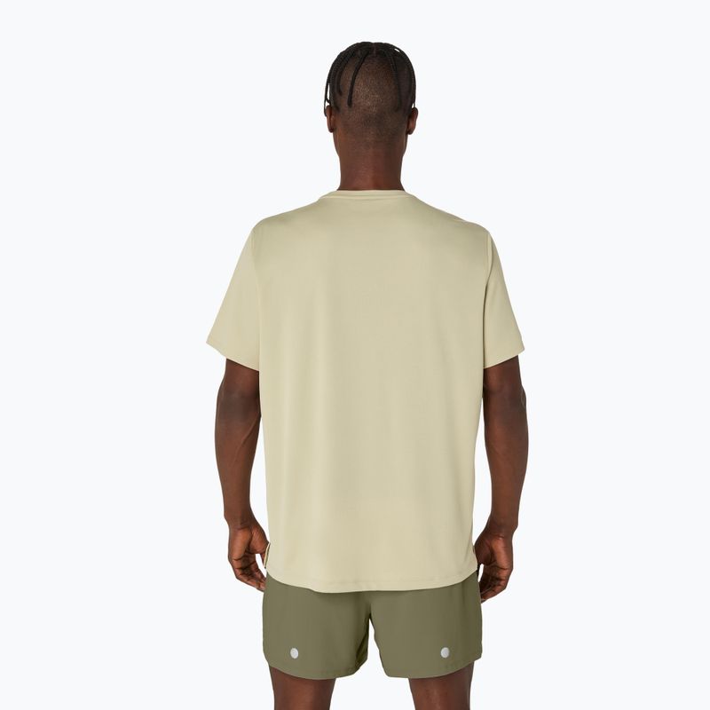 ASICS férfi Fujitrail Logo SS futópóló khaki színben 3