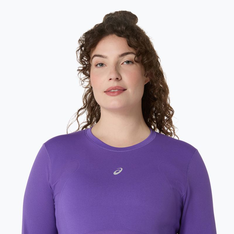 Női ASICS Road Seamless LS edo lila hosszú ujjú futócipő 4