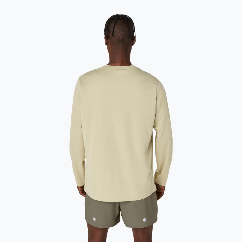Férfi ASICS Fujitrail Logo LS khaki hosszú ujjú futócipő 3