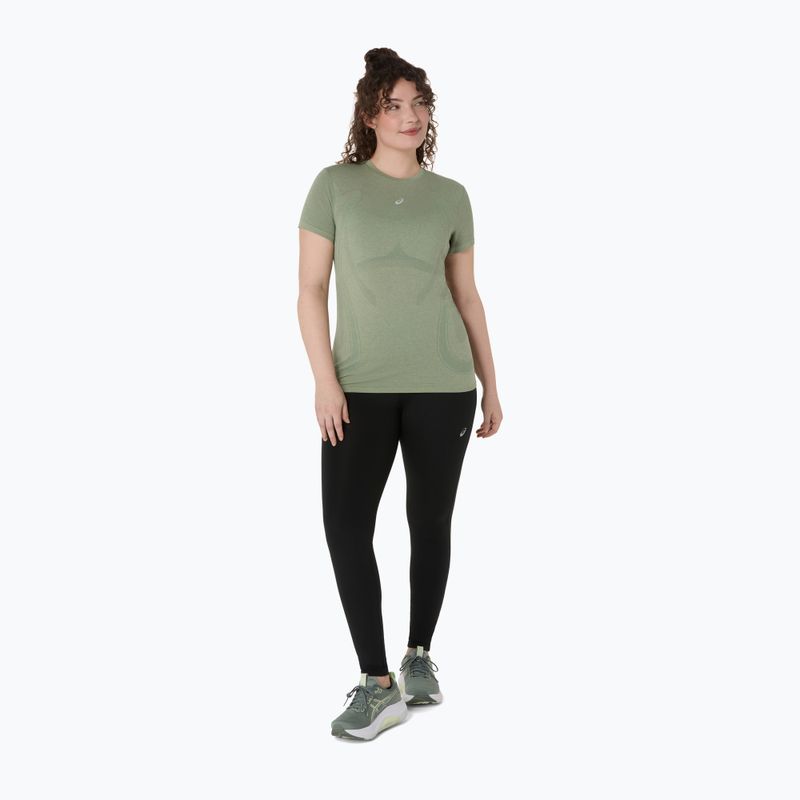 ASICS női futópóló Seamless monument kék/suttogás zöld 2