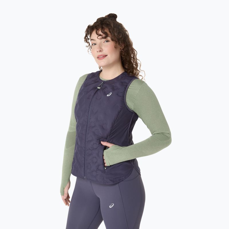 Női ASICS Nagino Run Padded Sleeveless Gilet indigó köd 3