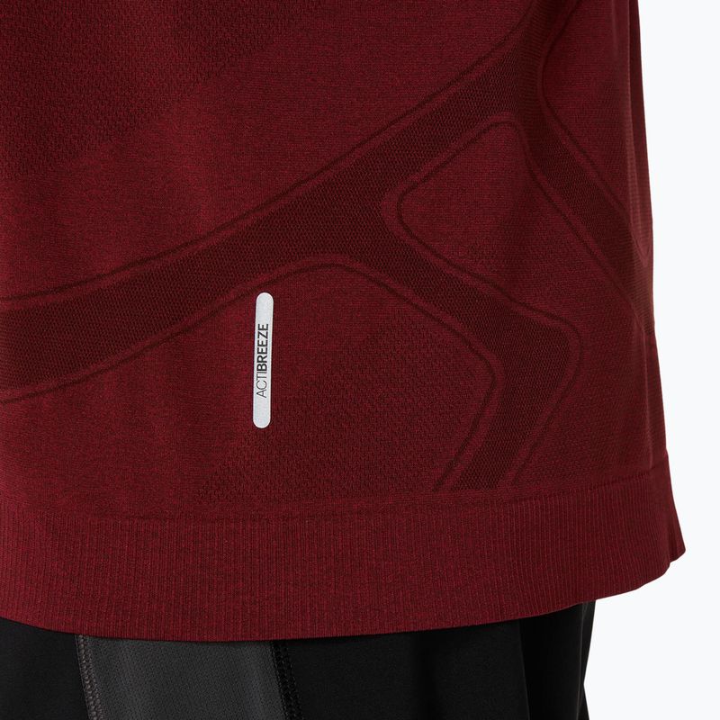 Férfi ASICS Road Seamless LS sötétvörös planet futó hosszú ujjú ruha 6