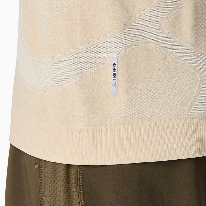 Férfi ASICS Road Seamless LS krémszínű hosszú ujjú futócipő 7