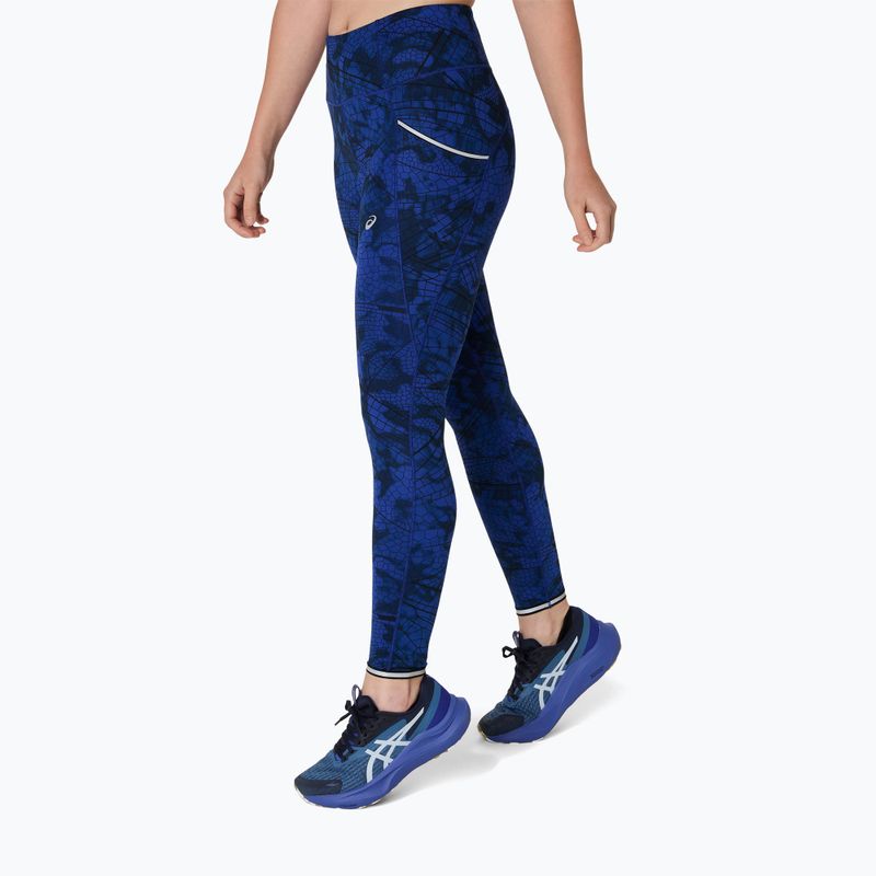 ASICS Road Lite-Show performance fekete/sötét kobalt női futó leggings 4