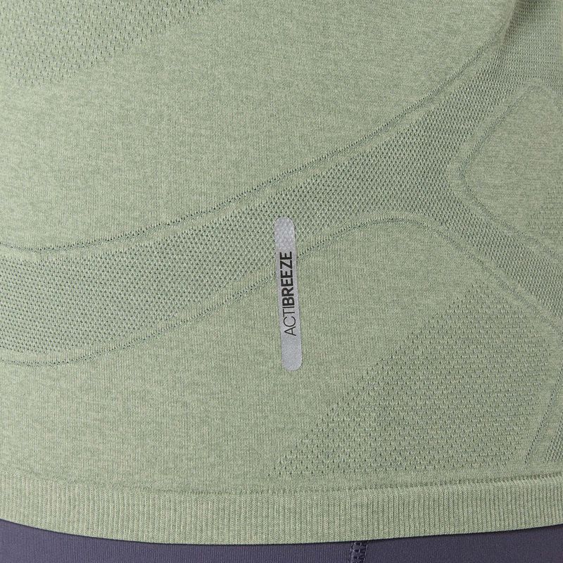 Női ASICS Road Seamless LS futó hosszú ujjú emlékmű kék/suttogó zöld 8