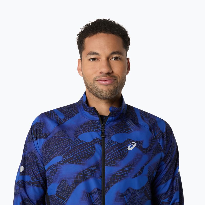 ASICS Road Lite-Show Csomagolható teljesítményű fekete/sötét kobalt férfi futódzseki 5