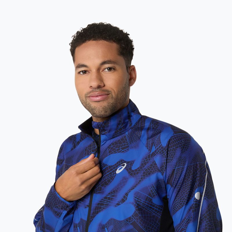 ASICS Road Lite-Show Csomagolható teljesítményű fekete/sötét kobalt férfi futódzseki 6