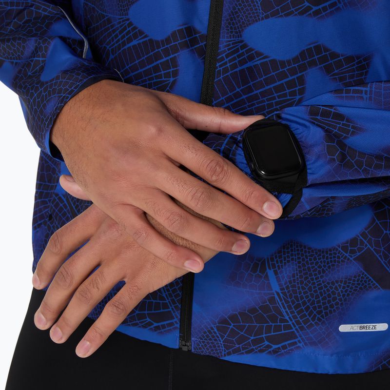 ASICS Road Lite-Show Csomagolható teljesítményű fekete/sötét kobalt férfi futódzseki 9