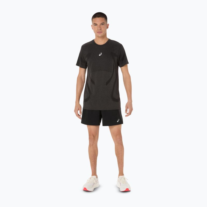 Férfi ASICS Road Seamless teljesítményű futópóló fekete 2