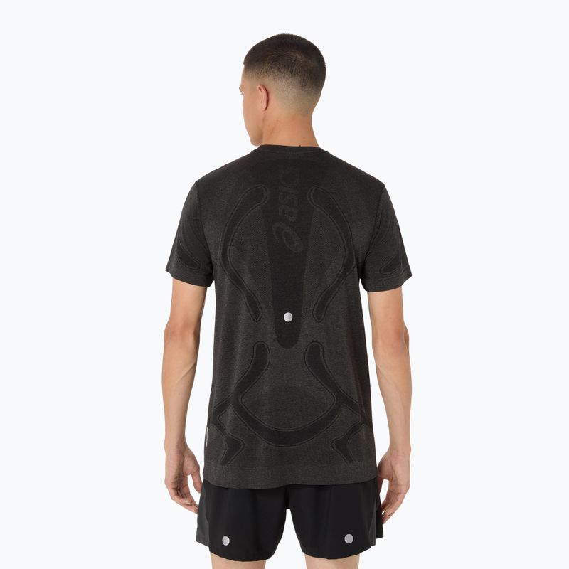 Férfi ASICS Road Seamless teljesítményű futópóló fekete 3