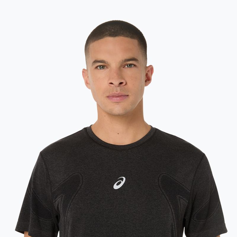 Férfi ASICS Road Seamless teljesítményű futópóló fekete 5